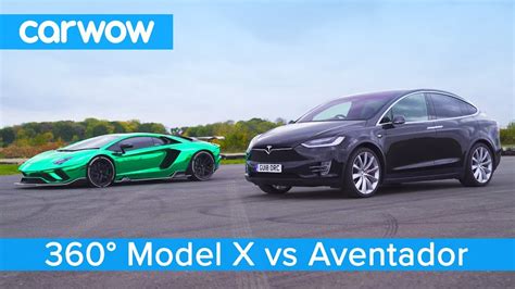 Lamborghini Aventador Vs Tesla Model X Drag Rolling Race