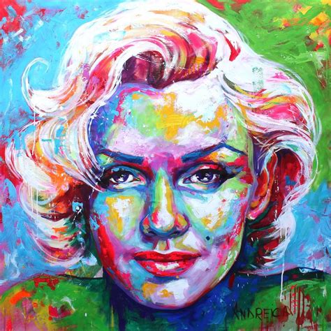 Marilyn Monroe Ii Spontaneous Realism Portrait Painting By Alexandra