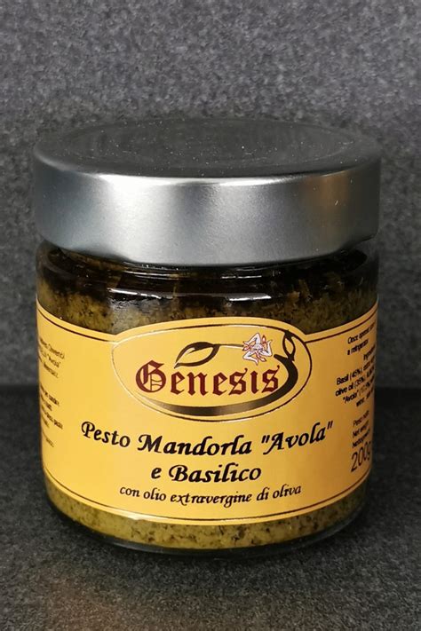 Genesis Pesto Mandorla Avola And Basilico Mandelpesto 200g Gioia