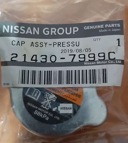 Tapon Radiador Original Nissan Versa March Tiida 88kpa Envío gratis