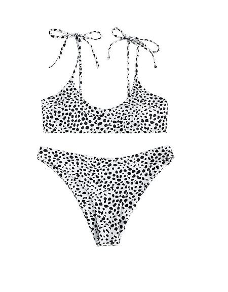 ZAFUL Bikini Set Reversible Con Relleno Estampado De Serpiente Para