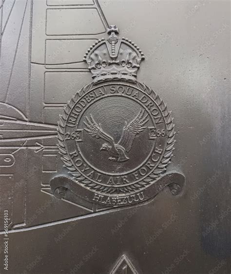 The Crest Of No 266 Rhodesia Squadron Raf On The Battle Of Britain