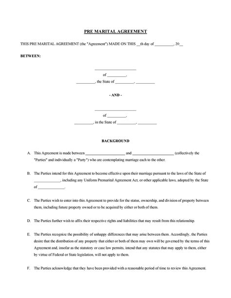 Cohabitation Agreement 30 Free Templates And Forms ᐅ Templatelab