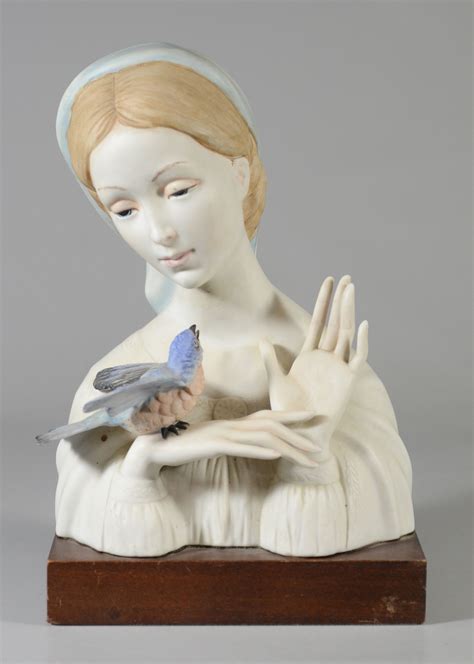 Cybis Bisque Porcelain Madonna And Bird Bust Figurine Feb 20 2018 William Bunch Auctions