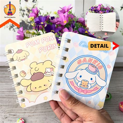 Jual Buku Spiral Jurnal Ukuran A Model Pompurin Cinnamoroll Sanrio