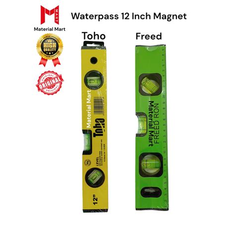 Jual Waterpass Toho Inch Pengukur Waterpas Magnet Freed Cm