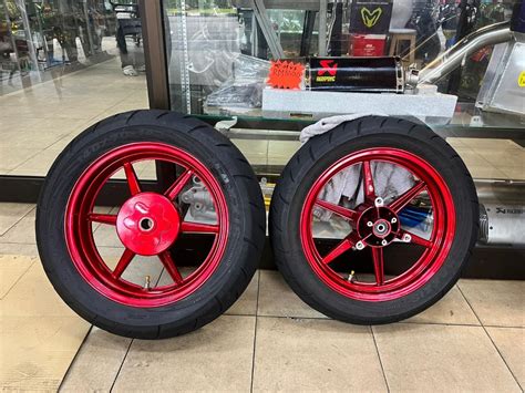 Aerox Rcb Rim With Tyres Motorcycles Motorcycle Accessories On Carousell