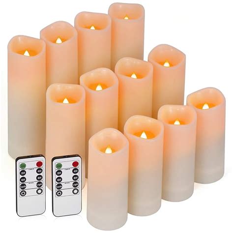 Flameless Candles Outdoor Candles Led Candles Set Of D X H