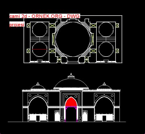 Cami 2d Dwg Projesi Autocad Projeler