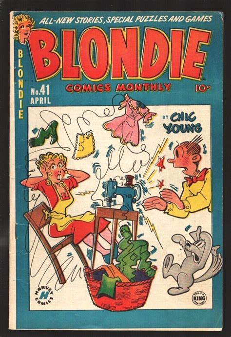 Blondie 41 1952 Harvey Dagwood Appears Chic Youngs Famous Comic Vg