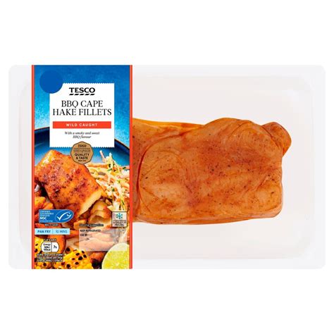 Tesco Bbq Cape Hake Fillets 235g Tesco Groceries