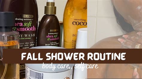 Fall Night Time Shower Routine 💤 Basic Self Care Body Care Youtube