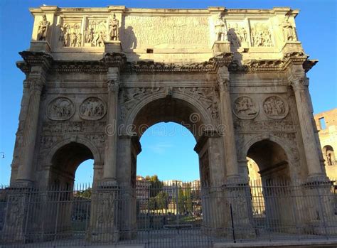 Italy Rome Piazza Del Arco Di Costantino Arca De Constantino A Sul De