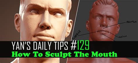 Yans Daily Tips 129 How To Sculpt The Mouth Blender Tutorial