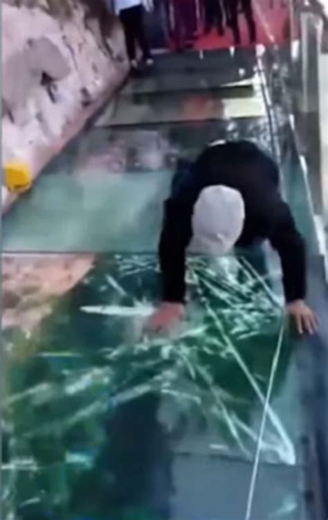 This Terrifying Glass Bridge Leaves Tourists Fearing For Their Lives As ...