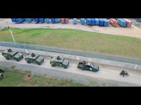 Ante manifestaciones en Haití convoy del Ejército recorre la frontera