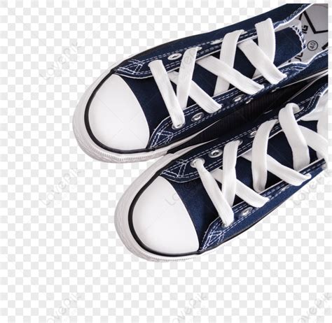 Canvas Shoe Blue Lines Blue Dark Blue White Png Hd Transparent Image