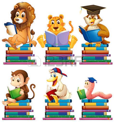 animals reading books clipart 18 free Cliparts | Download images on ...