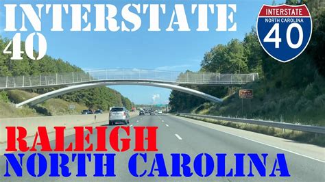 I 40 East Raleigh Durham North Carolina 4k Highway Drive Youtube