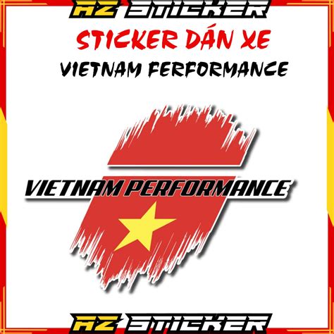 Team Dán Xe Siêu Hot Việt Nam Performance Siêu Độc Dán Xe Máy Xe Ôtô Đa Vị Trí Chất Liệu Chống