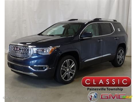 2019 Blue Steel Metallic Gmc Acadia Denali Awd 128837850 Gtcarlot