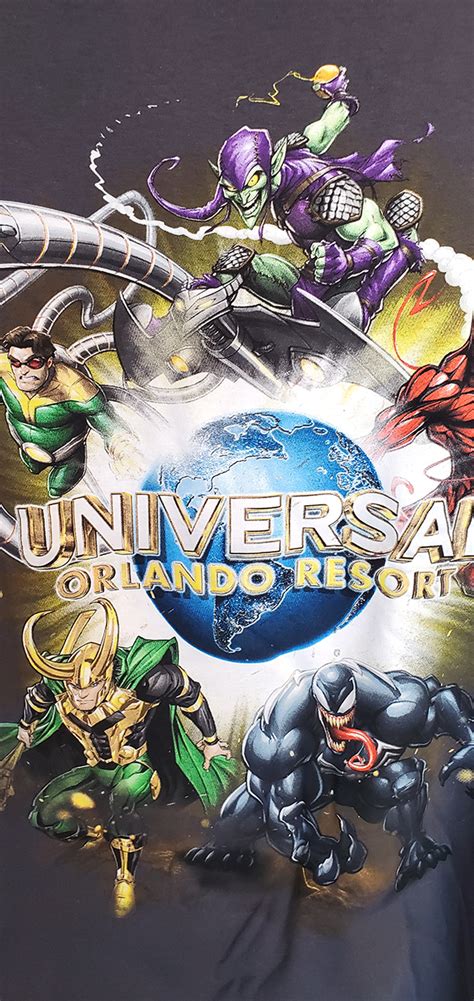 Universal Studios Parks Marvel Villains Shirt Universal Orlando Resort Logo – Hedgehogs Corner