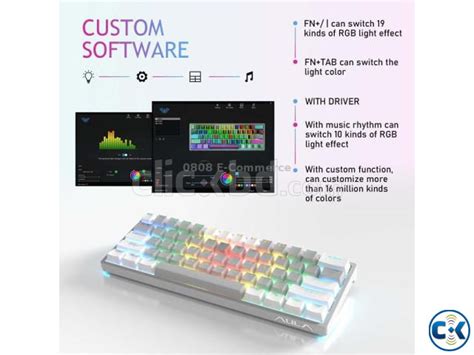 AULA F3261 Type C Hot Swappable RGB Mechanical Gaming Keyboa