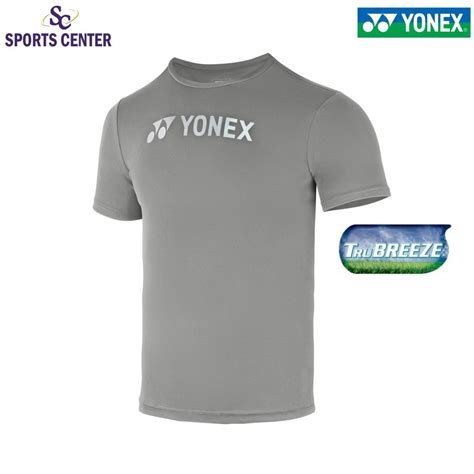 Jual New Kaos Jersey Yonex Easy Tee Tru Breeze 2527 Gunmetal Silver