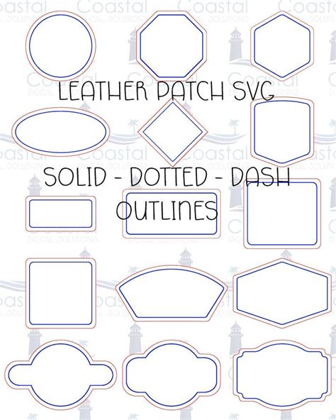 45 Hat Patches Leather Patch Svg Leather Patch Borders Etsy