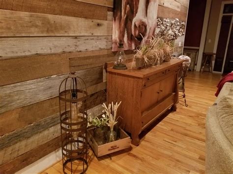 Beautiful Rustic Buffet And Barnwood Wall Decor Rustic Buffet Barnwood Wall Decor