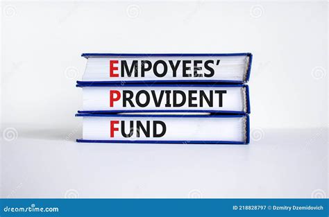 Epf Employees Provident Fund Symbol Wooden Blocks With Words `epf