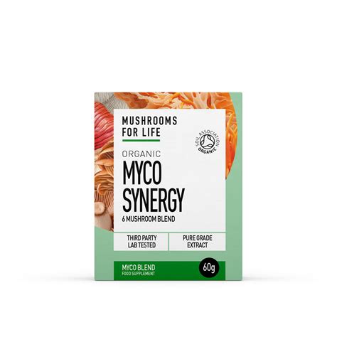 Organic Myco Synergy Extract Powder 60g - Mushrooms For Life