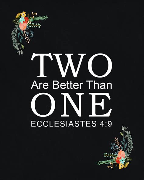 Ecclesiastes 49 Two Are Better Than One Free Bible Verse Downloads