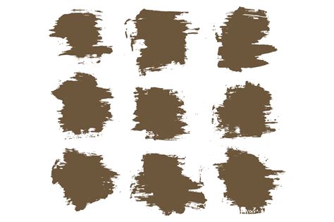 Mud Splatter Paint Brush Stroke Set Graphic By Bdvect Creative Fabrica