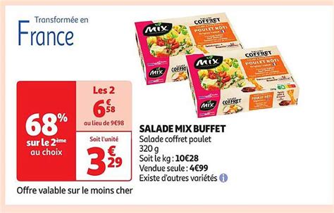 Promo Salade Mix Buffet Chez Auchan Icatalogue Fr