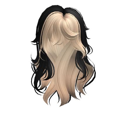 Wispy Messy Wolfcut Black Blonde Roblox