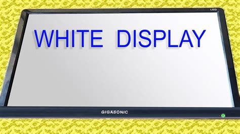 LCD TV Repair, White Screen or White Display Problem | No Picture Sound ...