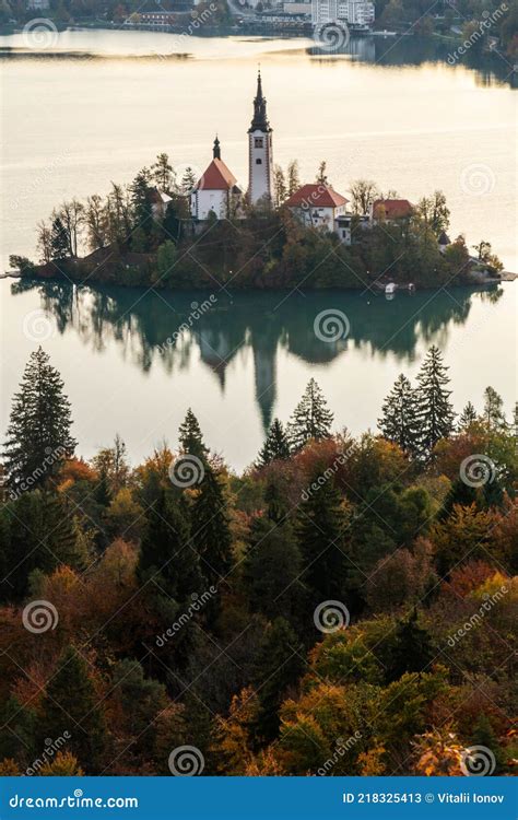 Iconic Bled Scenery Traditional Wooden Boats Pletna At Lake Bled