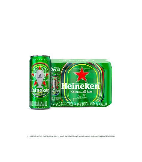 Cerveza Heineken Sixpack X Ml