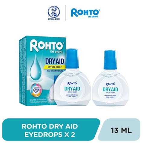 Rohto Dry Aid Eye Drops 13ml X2 Lazada