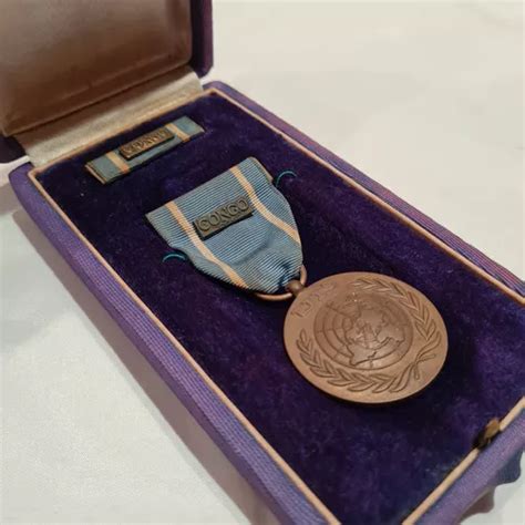 Medalha De Serviço Onu Congo 1960 Onust Unoc1 Missão De Paz MercadoLivre