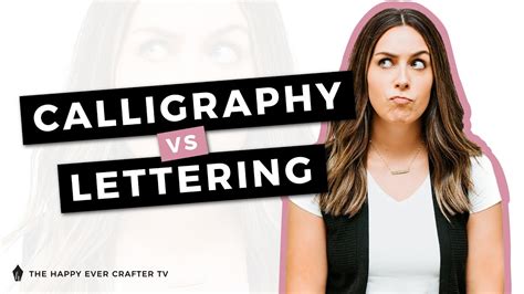 Calligraphy Vs Hand Lettering Vs Fonts Whats The Difference Youtube