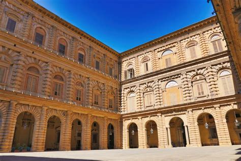 View Of Palace Of Pitty With Garden And Skyline Of Florence Italy