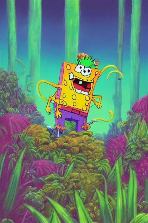 Concept Art Painting Of Demon Spongebob Lush Stable Diffusion Openart