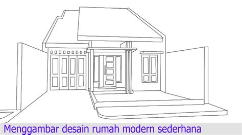 detail gambar mewarnai rumah sederhana koleksi nomer