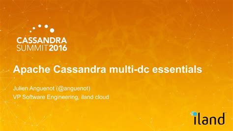 Apache Cassandra Multi Datacenter Essentials Ppt