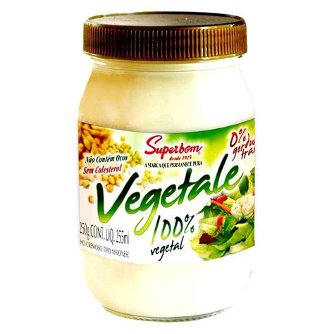 Vegetale Molho Tipo Maionese Sem Ovo 250g No Shoptime