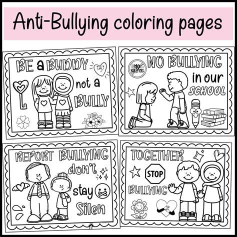 Bullying Prevention Month And Kindness Coloring Pages Inspirational Quotes Made By Teachers