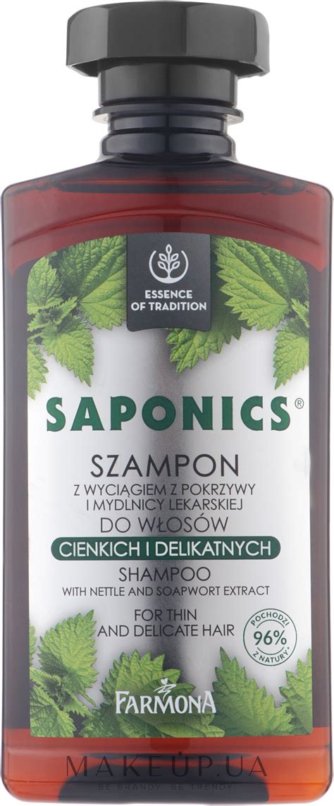 Шампунь для волосся Кропива і сапонарія Farmona Saponics Shampoo With Natural Soapwort And