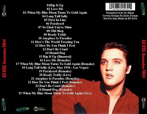 Elvis Remake Takes DJ Ethan CD Elvis New DVD And CDs Elvis Presley